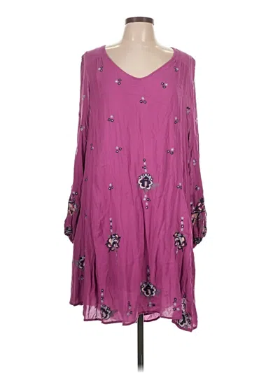 Pre-owned Free People Casual Dress In Purple