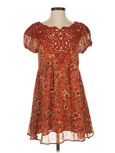 Pre-owned Free People Casual Dress In Red
