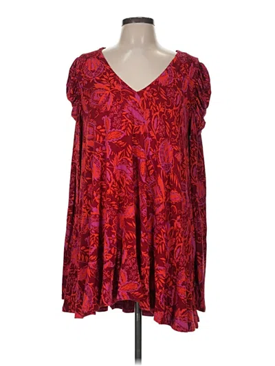 Pre-owned Free People Casual Dress In Red