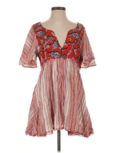 Pre-owned Free People Casual Dress In Red