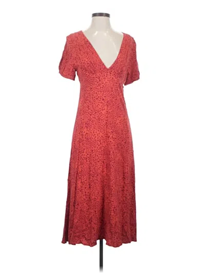 Pre-owned Free People Casual Dress In Red