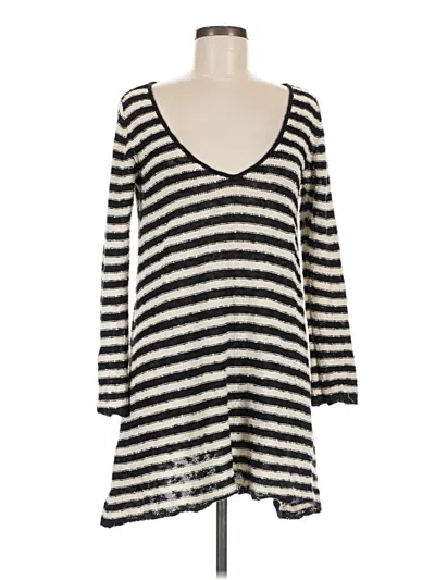 Pre-owned Free People Casual Dress In Silver