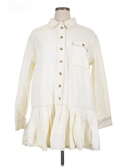 Pre-owned Free People Casual Dress In White