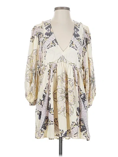Pre-owned Free People Casual Dress In White