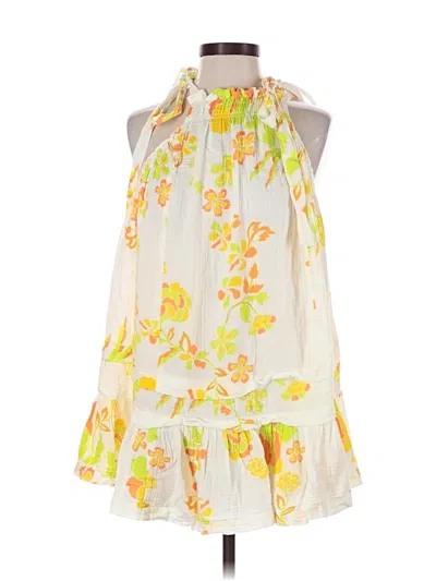 Pre-owned Free People Casual Dress In Yellow