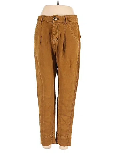 Pre-owned Free People Casual Pants In Brown