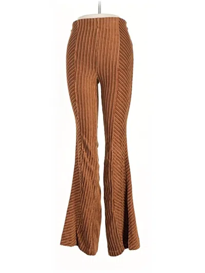 Pre-owned Free People Casual Pants In Brown