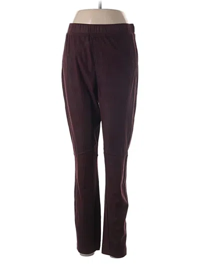 Pre-owned Free People Casual Pants In Burgundy