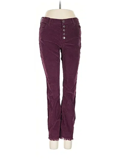 Pre-owned Free People Casual Pants In Burgundy