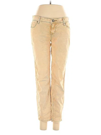 Pre-owned Free People Casual Pants In Gold