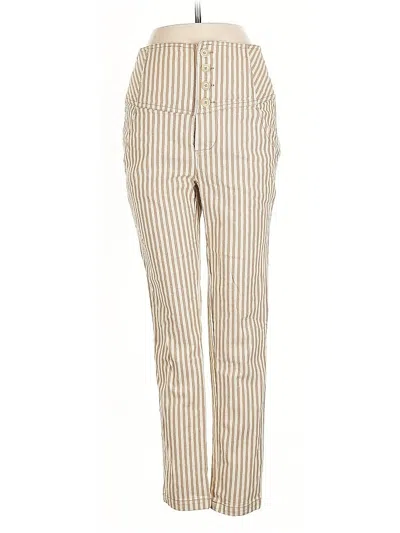 Pre-owned Free People Casual Pants In Gold