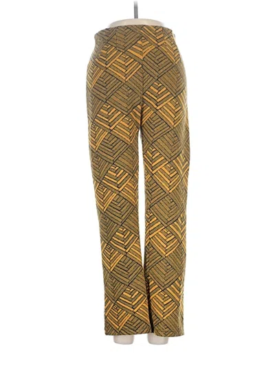 Pre-owned Free People Casual Pants In Gold