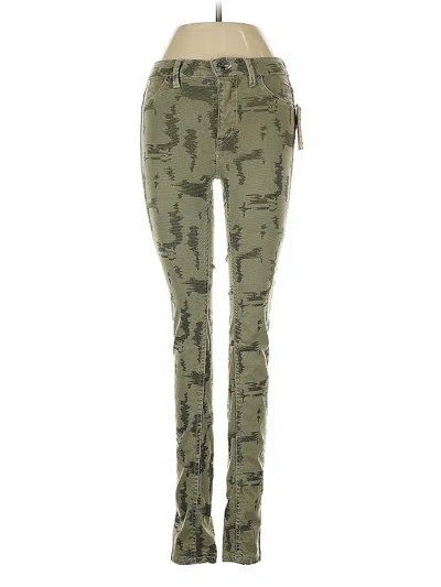 Pre-owned Free People Casual Pants In Green