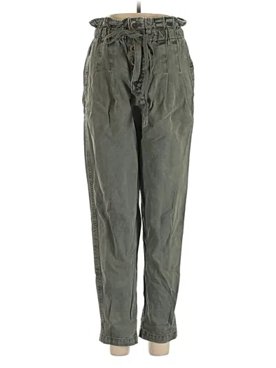 Pre-owned Free People Casual Pants In Green
