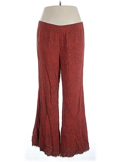 Pre-owned Free People Casual Pants In Red