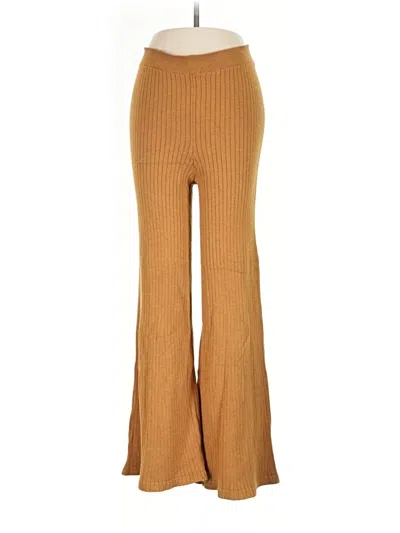 Pre-owned Free People Casual Pants In Tan