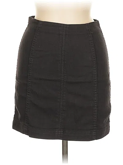 Pre-owned Free People Casual Skirt In Black