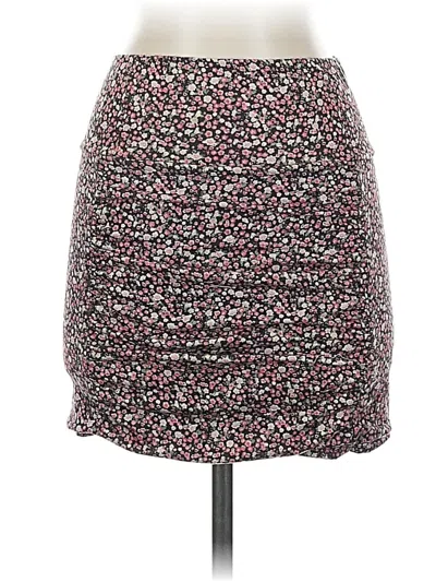 Pre-owned Free People Casual Skirt In Burgundy