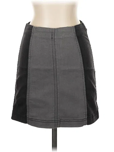 Pre-owned Free People Casual Skirt In Gray