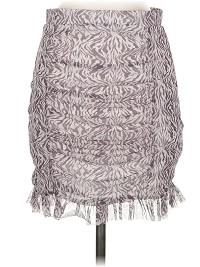 Pre-owned Free People Casual Skirt In Gray