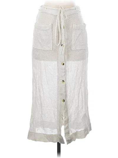 Pre-owned Free People Casual Skirt In Ivory