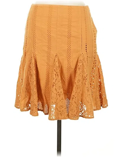 Pre-owned Free People Casual Skirt In Orange