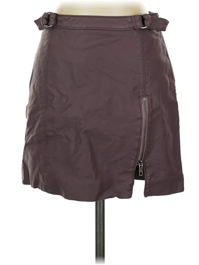 Pre-owned Free People Casual Skirt In Purple