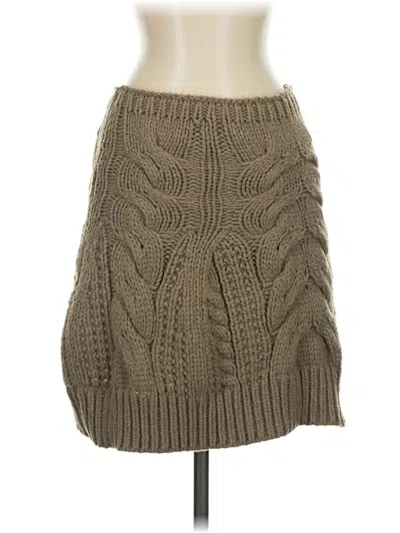 Pre-owned Free People Casual Skirt In Tan