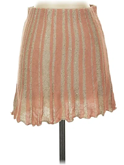 Pre-owned Free People Casual Skirt In Tan