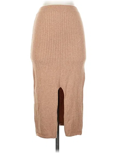 Pre-owned Free People Casual Skirt In Tan