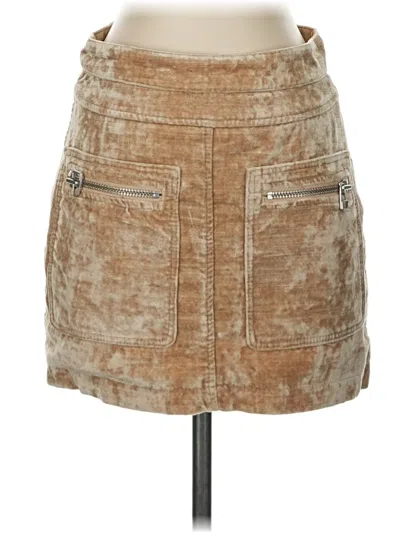 Pre-owned Free People Casual Skirt In Tan