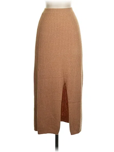 Pre-owned Free People Casual Skirt In Tan