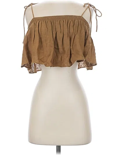 Pre-owned Free People Casual Skirt In Tan