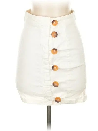 Pre-owned Free People Casual Skirt In White