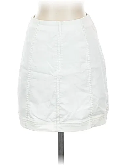 Pre-owned Free People Casual Skirt In White