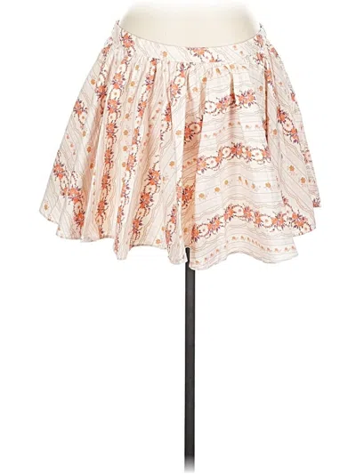 Pre-owned Free People Casual Skirt In White