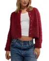 Free People Celeste Cardigan In Aged Red