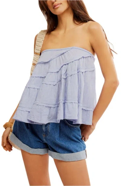 Free People Cha Cha Convertible Top In Blue Heron