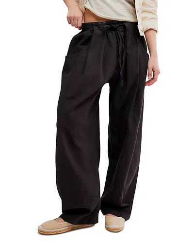 Free People Chambers Laid Back Pull On Pants In Black