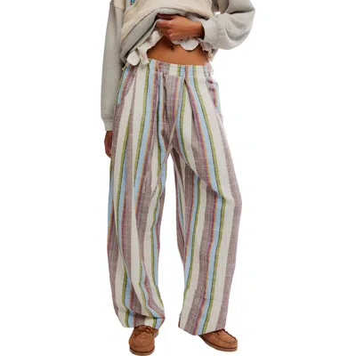 Free People Chamber Laid Back Pants In Multi