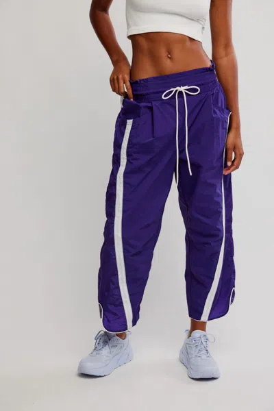 Free People Champ Is Here Pants In Dark Amethyst In Multi