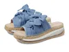 Free People Chapmin Sport Platform Sandal In Blue