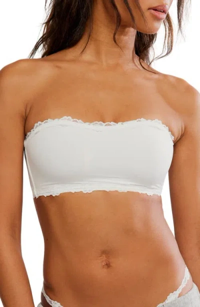 Free People Charlie Bandeau Bra In White