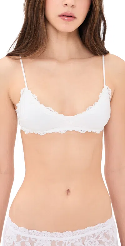 Free People Charlie Bralette Clean Ivory In White