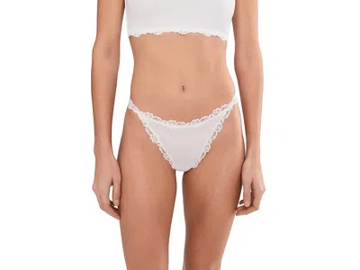 Free People Charlie Micro Thong In White
