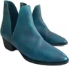 Free People Charm Double V Ankle Boot In Ink In Blue