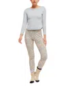 Free People Chill Evening Knit Pajamas In Snow Combo