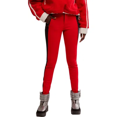 Free People Chill Factor Water Resistant Leggings In Red