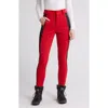 Free People Chill Factor Water Resistant Leggings In Winterberry/black