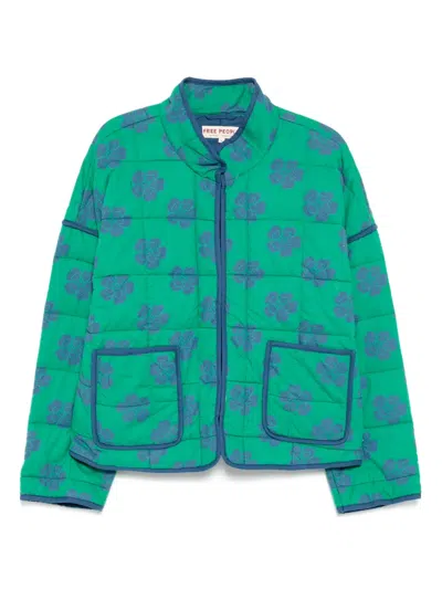 Free People Chloe Quilted Jacket In Multi